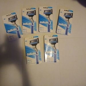 Gillette 3 aqua grip razor shave